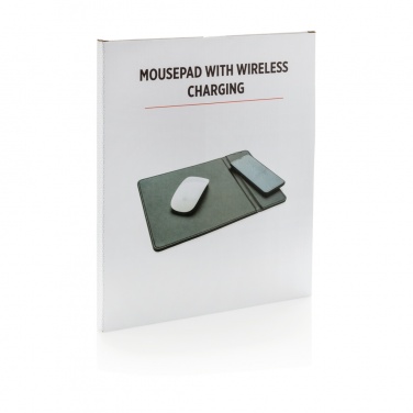 Logo trade promotional gifts picture of: Mousepad with 5W wireless charging