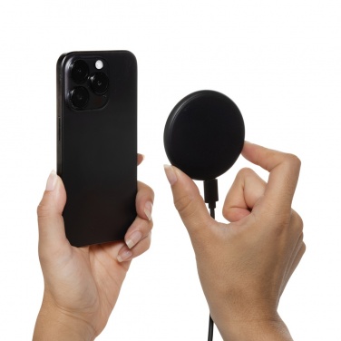 Logotrade promotional merchandise image of: Magnapad 15W RCS rplastic magnetic 3 in 1 charging pad