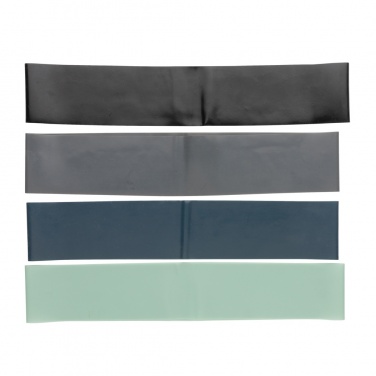 Logotrade corporate gift picture of: 4pc elastic fitness bands in pouch