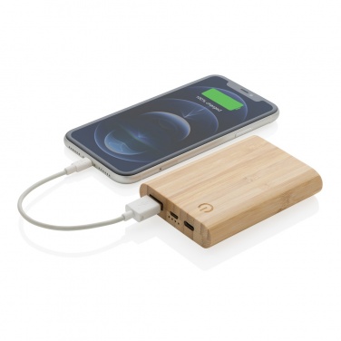 Logotrade advertising product image of: Bamboo 5.000 mAh powerbank