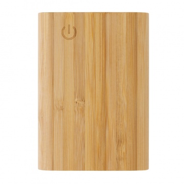 Logo trade promotional products picture of: Bamboo 5.000 mAh powerbank