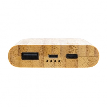 Logotrade promotional gift picture of: Bamboo 5.000 mAh powerbank