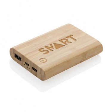 Logotrade corporate gift picture of: Bamboo 5.000 mAh powerbank