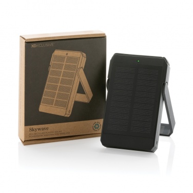 Logotrade business gifts photo of: Skywave RCS rplastic solar powerbank 5000 mAh 10W wireless