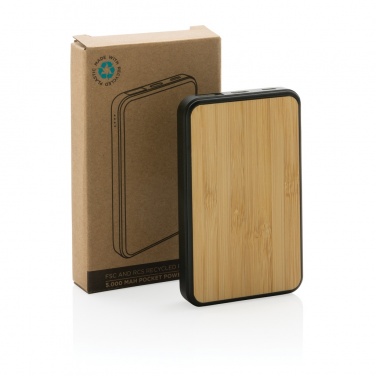 Logotrade business gifts photo of: RCS recycled plastic 5.000 mAh Powerbank