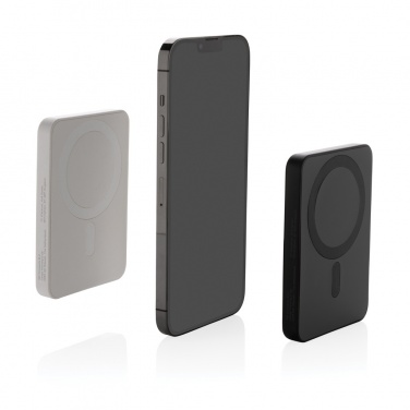 Logo trade promotional gifts image of: Magnetix RCS recycled plastic 5000 mah magnetic powerbank