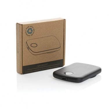 Logo trade corporate gift photo of: MagBoost RCS recycled plastic 5000 mah magnetic powerbank