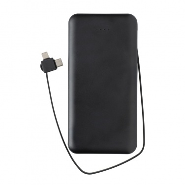 Logo trade promotional gifts image of: Lockhart RCS recycled plastic 10.000 with integrated cables
