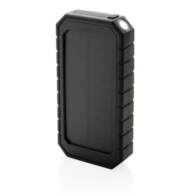 Logotrade promotional gift picture of: RCS recycled plastic Solar powerbank with 10W Wireless