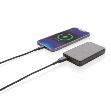 Logotrade promotional products photo of: RCS recycled plastic 5.000 mAh 5W wireless powerbank