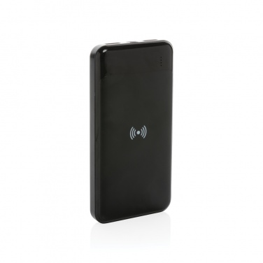 Logo trade promotional merchandise picture of: RCS standard recycled plastic wireless powerbank