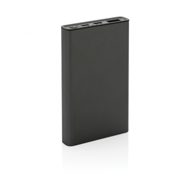 Logo trade promotional merchandise picture of: Terra RCS recycled aluminium powerbank 5.000 mAh