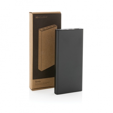 Logo trade promotional giveaways image of: Terra RCS recycled 18W aluminium powerbank 10.000 mAh