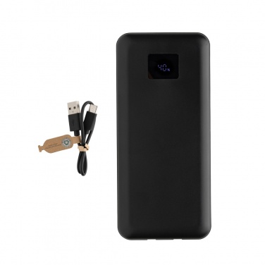 Logo trade promotional merchandise image of: Gridley RCS rplastic 20000 65W laptop powerbank