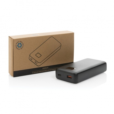 Logo trade promotional product photo of: Gridley RCS rplastic 20000 65W laptop powerbank