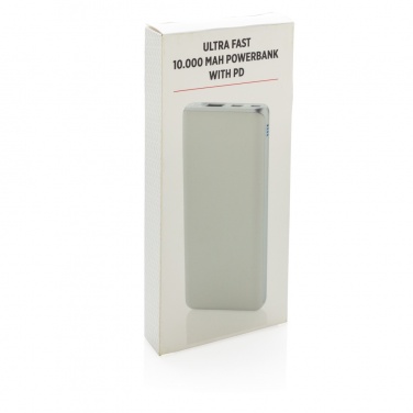 Logo trade advertising products picture of: Ultra fast 10.000 mAh powerbank with PD