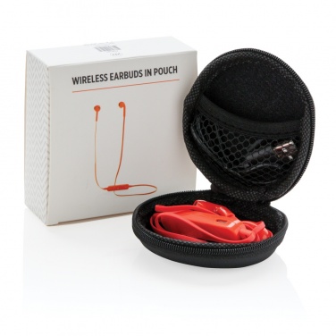 Logo trade business gift photo of: Wireless earbuds in pouch
