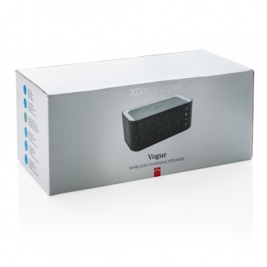 Logo trade corporate gift photo of: Vogue wireless charging speaker