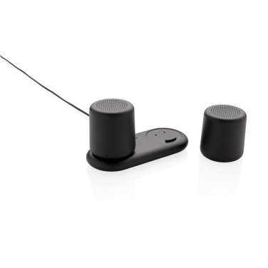 Logo trade advertising products picture of: Double induction charging speaker