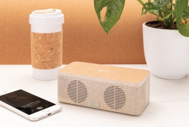 Logotrade promotional giveaways photo of: Wheatstraw wireless charging speaker