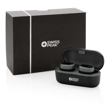Logo trade promotional items image of: Swiss peak TWS earbuds