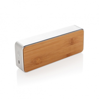Logo trade business gifts image of: Nevada Bamboo 3W wireless speaker