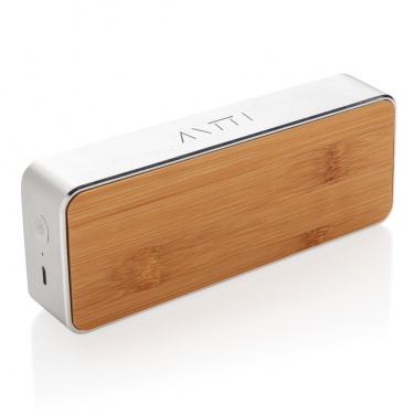 Logo trade advertising products image of: Nevada Bamboo 3W wireless speaker