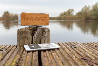 Logotrade promotional giveaway image of: Nevada Bamboo 3W wireless speaker