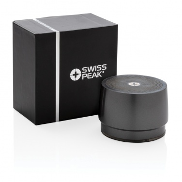 Logo trade advertising products picture of: Swiss peak 5W wireless bass speaker
