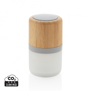 Logotrade promotional giveaway picture of: Bamboo colour changing 3W speaker light