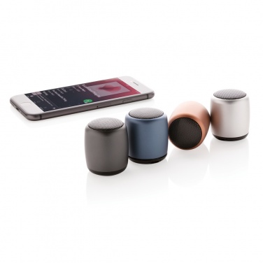 Logotrade promotional items photo of: Mini aluminium wireless speaker