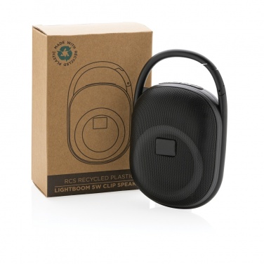 Logotrade promotional giveaway picture of: RCS recycled plastic Lightboom 5W Clip speaker