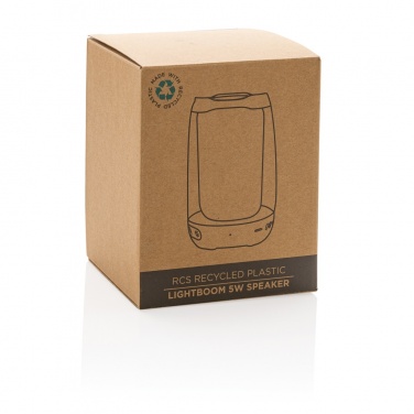 Logo trade promotional giveaway photo of: RCS recycled plastic Lightboom 5W speaker