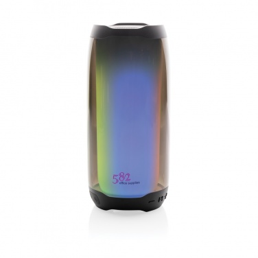 Logo trade promotional item photo of: RCS recycled plastic Lightboom 10W speaker