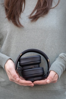 Logo trade promotional product photo of: Urban Vitamin Palo Alto RCS rplastic headphone