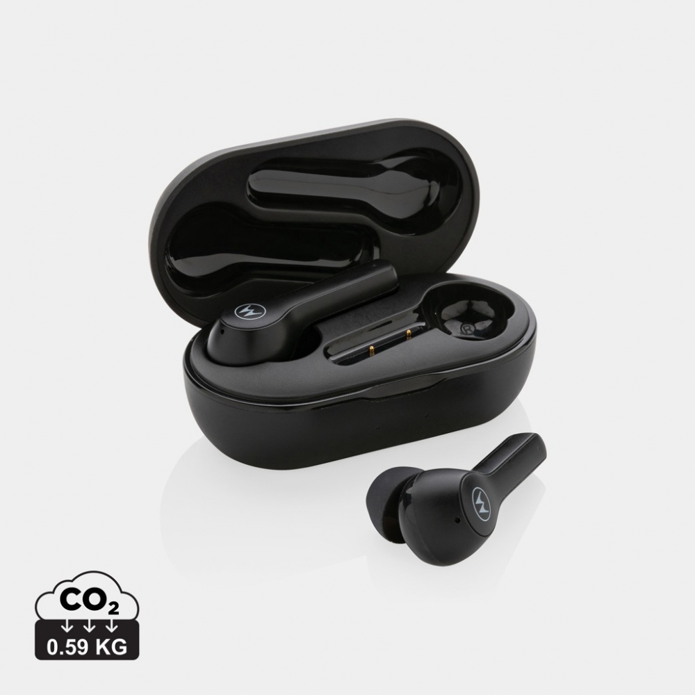 Logotrade promotional product picture of: Motorola IPX5 TWS MOTO buds 85