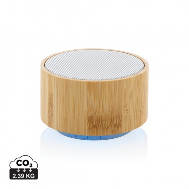 Logo trade advertising product photo of: RCS recycled plastic and bamboo 3W wireless speaker