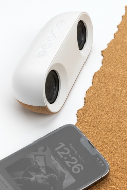 Logo trade promotional products picture of: Oregon RCS recycled plastic and cork 10W speaker