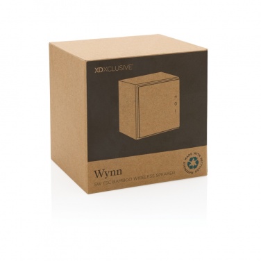 Logo trade promotional product photo of: Wynn 5W bamboo wireless speaker