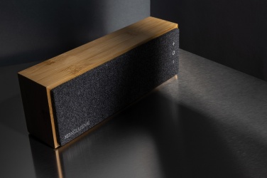 Logo trade corporate gift photo of: Wynn 10W bamboo wireless speaker