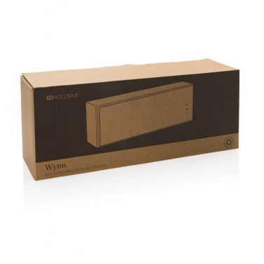 Logo trade promotional items image of: Wynn 10W bamboo wireless speaker