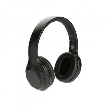 Logo trade promotional gift photo of: RCS standard recycled plastic headphone