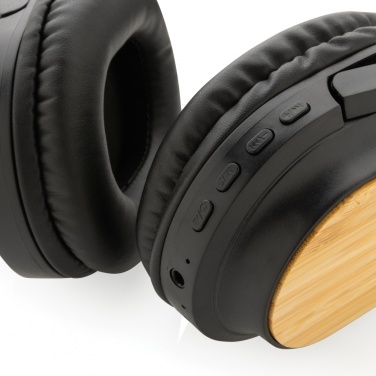 Logotrade advertising products photo of: RCS and bamboo Elite Foldable wireless headphone