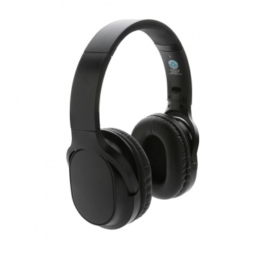 Logotrade promotional gift image of: RCS recycled plastic Elite Foldable wireless headphone