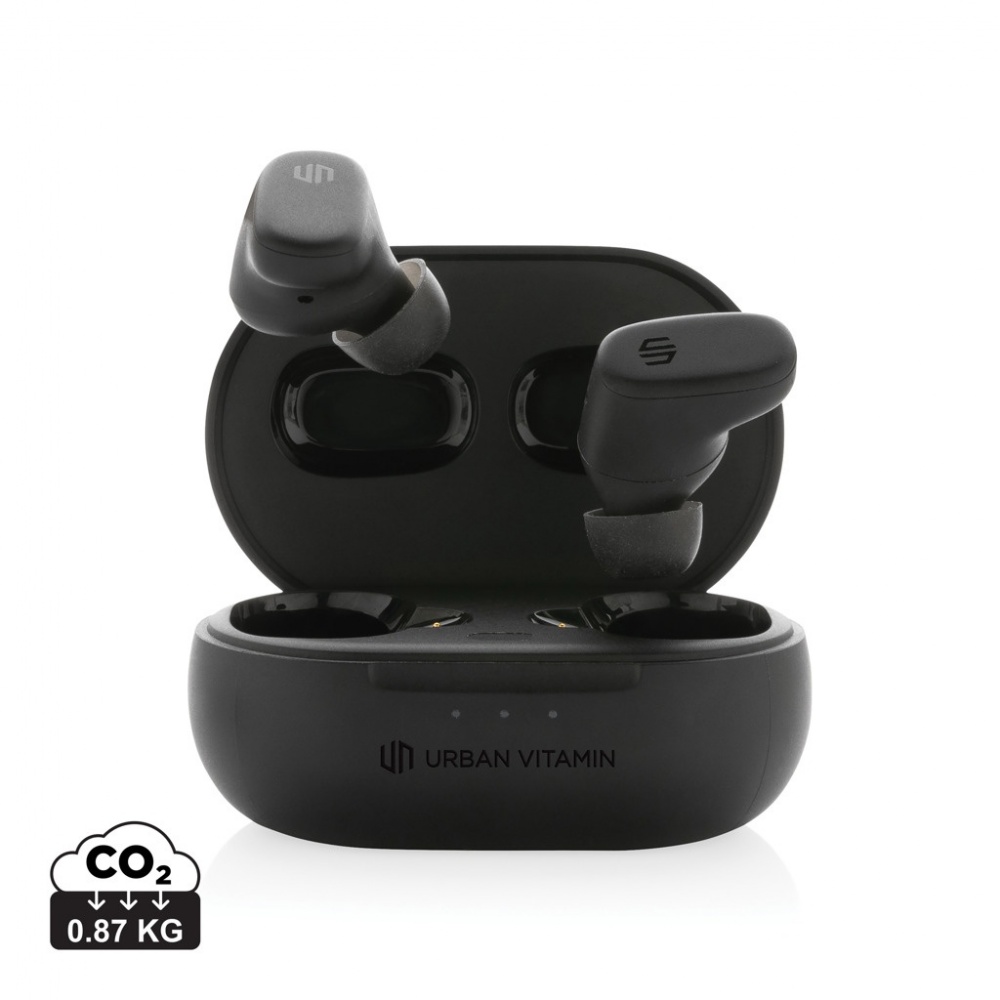 Logotrade promotional merchandise image of: Urban Vitamin Gilroy hybrid ANC and ENC earbuds