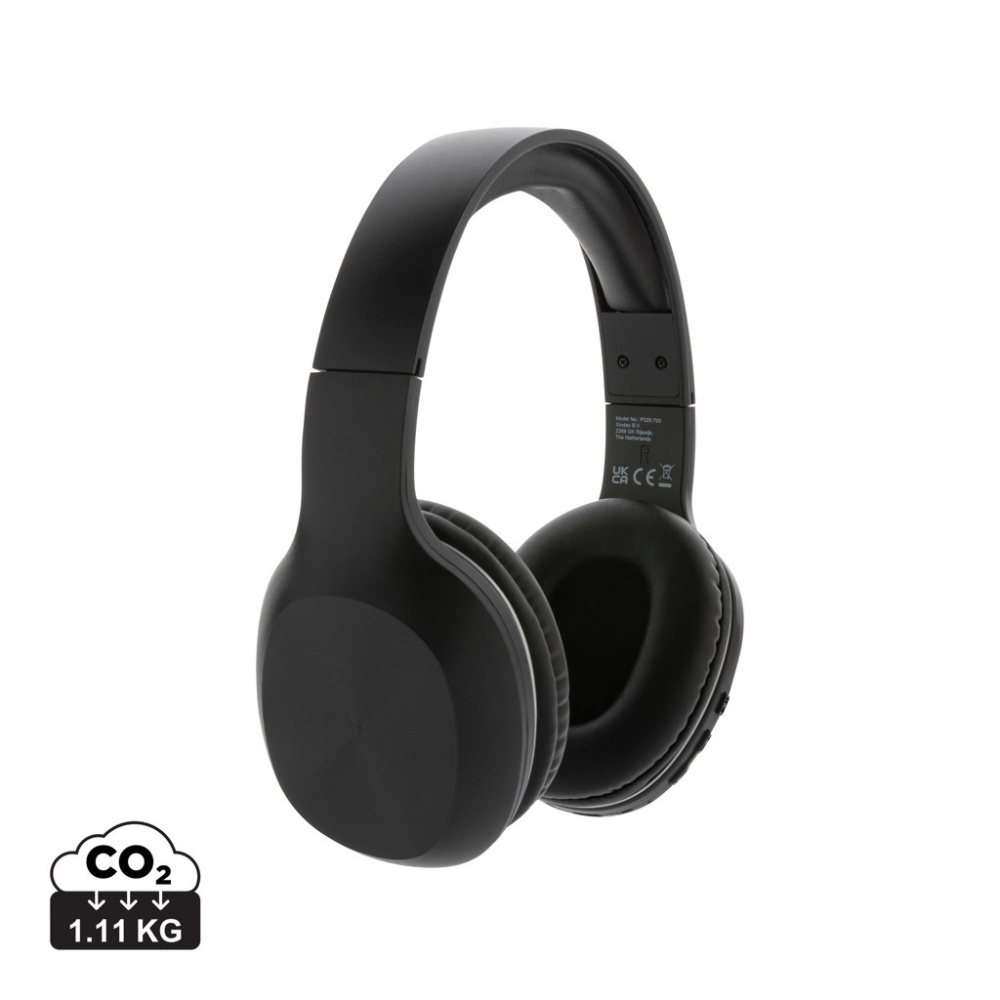 Logotrade promotional gift image of: RCS recycled plastic JAM wireless headphone
