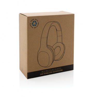 Logo trade promotional merchandise image of: RCS recycled plastic JAM wireless headphone