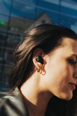Logo trade promotional gifts picture of: Urban Vitamin Palm Springs RCS rplastic ENC earbuds