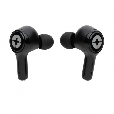 Logo trade promotional merchandise photo of: RCS recycled plastic Swiss Peak ANC TWS earbuds
