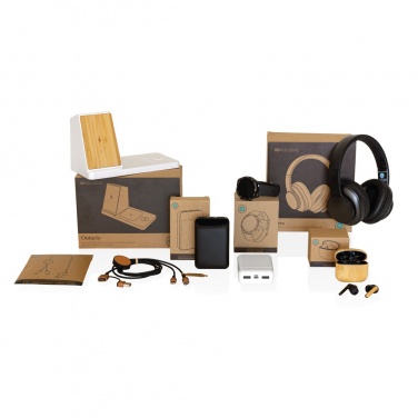 Logotrade corporate gift image of: Terra RCS recycled aluminium wireless headphone